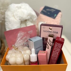 Beauty and Skincare Gift Set in Orange Box